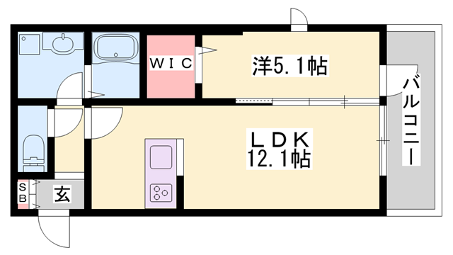 D-Place西飾磨 Blossomの物件間取画像