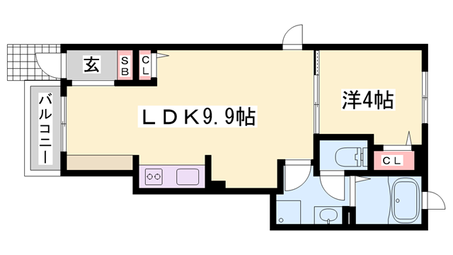 エクセル伊伝居の物件間取画像