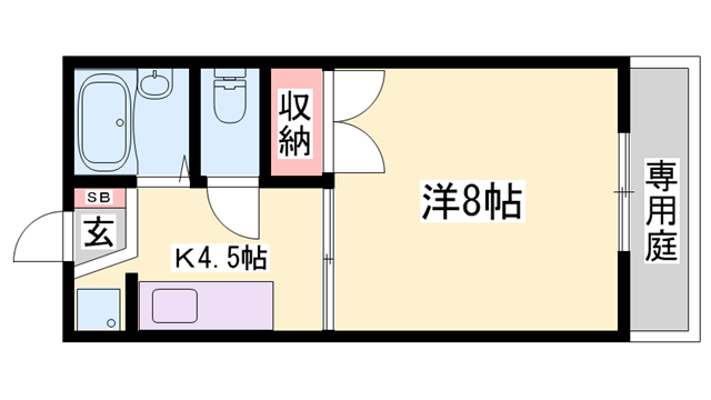 サンコーポ車崎の物件間取画像