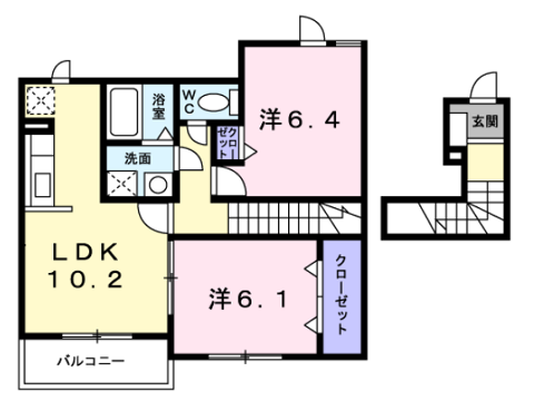 メゾン グラースAの物件間取画像