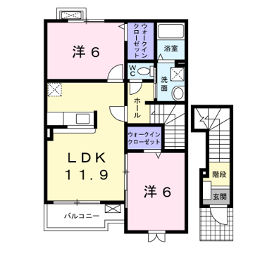 物件間取画像