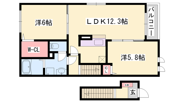 物件間取画像
