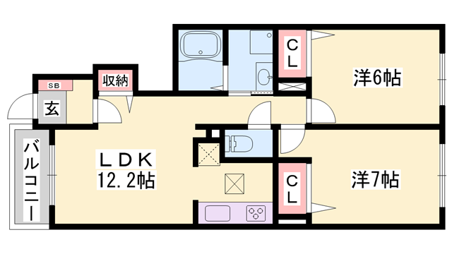 物件間取画像