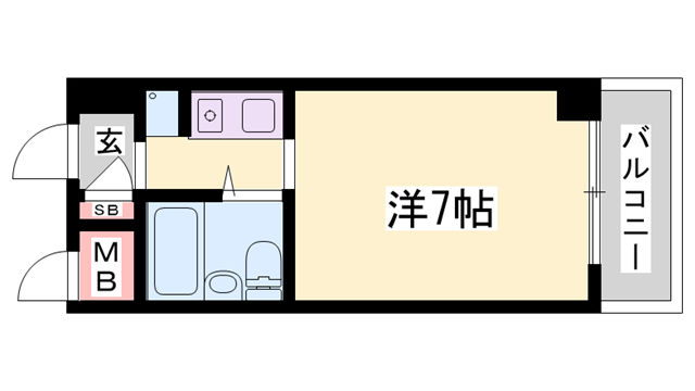 ウイングス北平野の物件間取画像