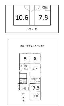 大塩町戸建の物件間取画像
