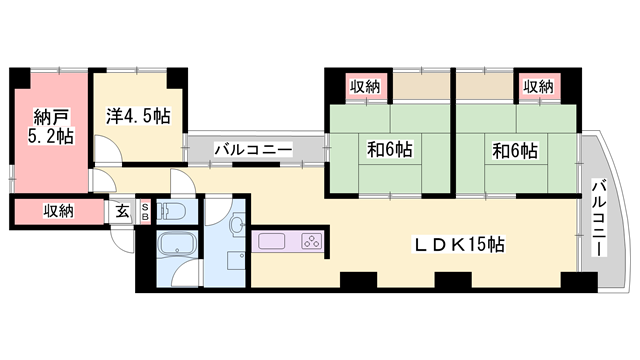 物件間取画像