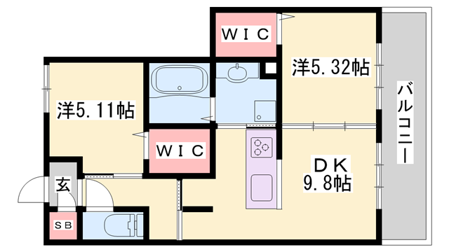 物件間取画像