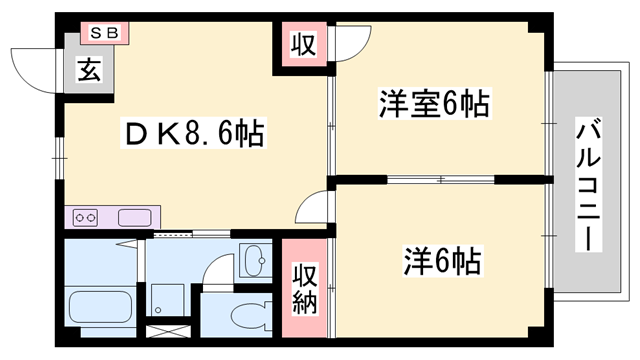 物件間取画像