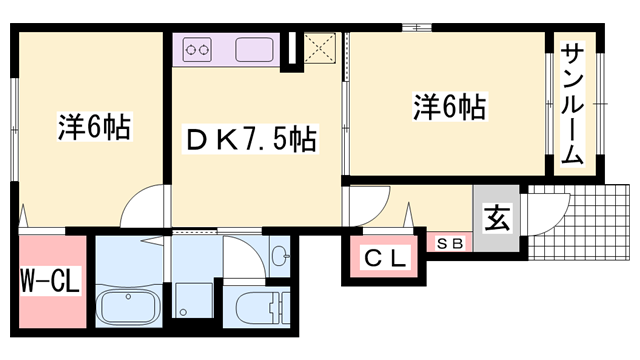 物件間取画像