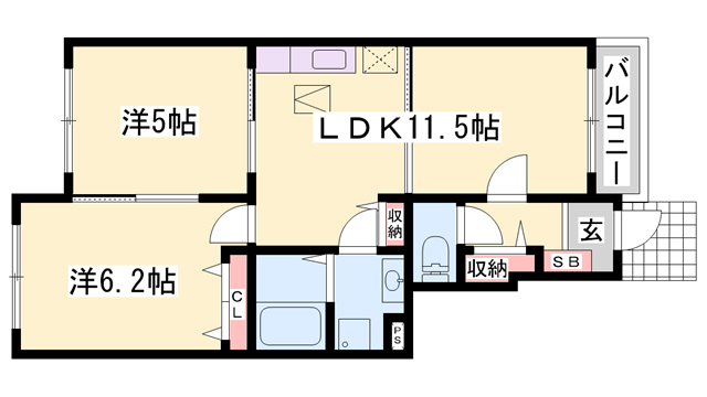 物件間取画像