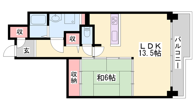 クリーンピア姫路飾磨の物件間取画像