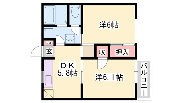 ファミィールロジュマンの物件間取画像