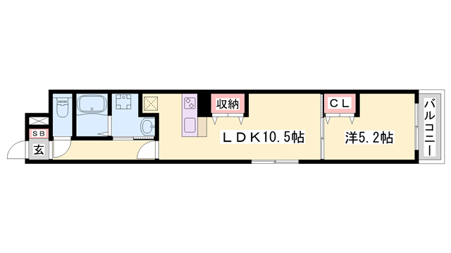 MISTRAL神屋町の物件間取画像