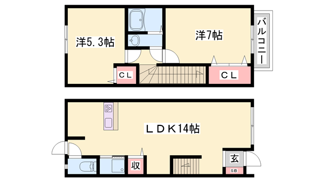 物件間取画像