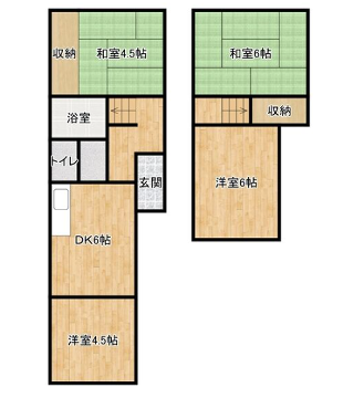 姫路市夢前町戸建の物件間取画像