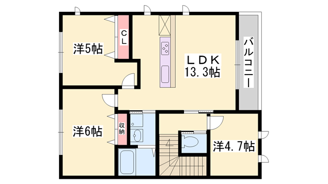物件間取画像