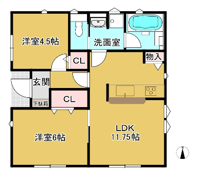 物件間取画像