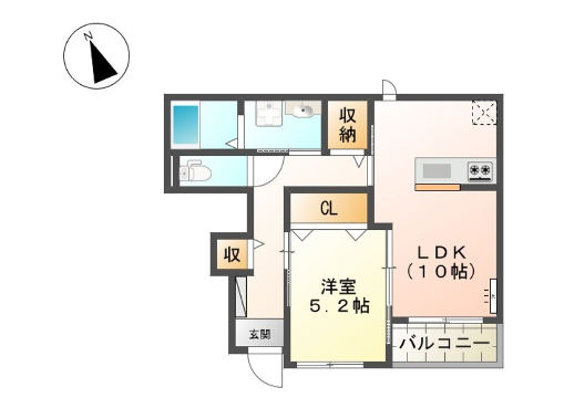 物件間取画像