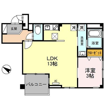 パークハイム弐番館 B棟の物件間取画像