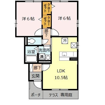 物件間取画像