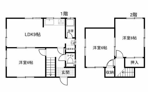 大津区阿勘兵衛町戸建の物件間取画像