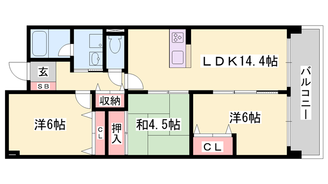 物件間取画像