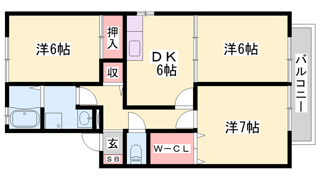 物件間取画像
