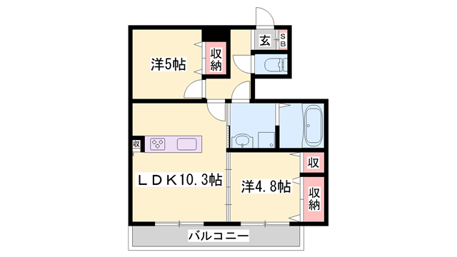 物件間取画像