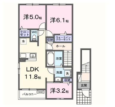 物件間取画像