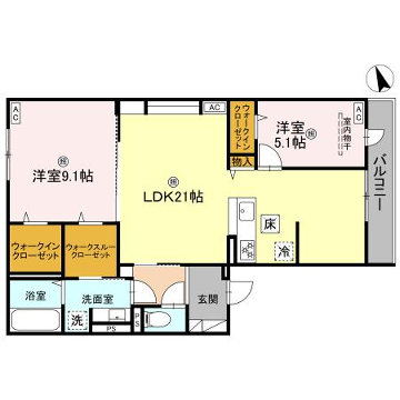 物件間取画像