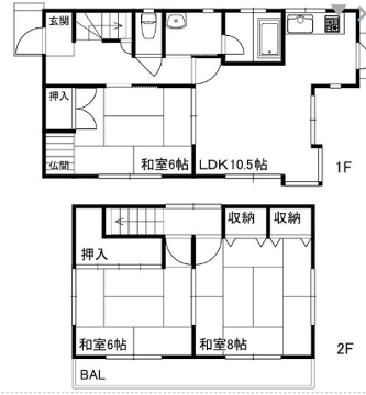 物件間取画像