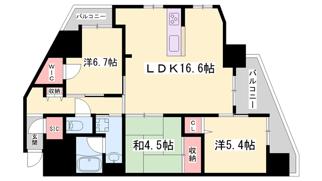 物件間取画像