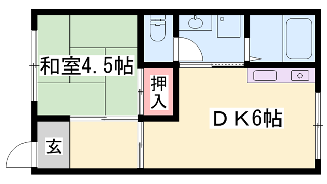 東口アパートの物件間取画像
