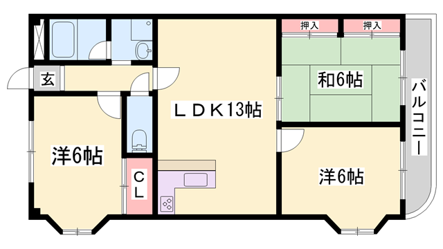 物件間取画像