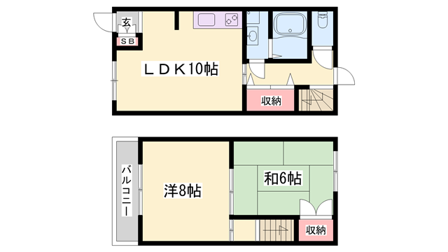 テラスハウス富士才の物件間取画像