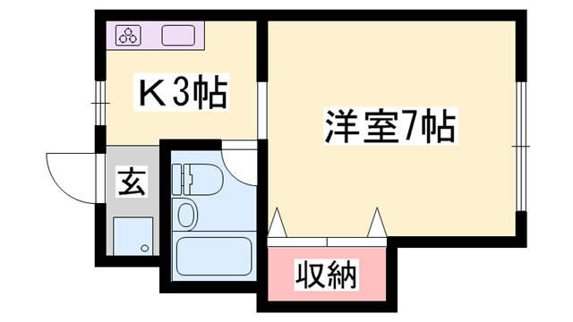 コーポ西中島の物件間取画像