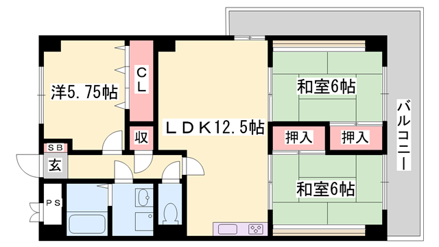 物件間取画像