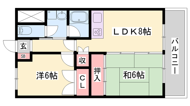 物件間取画像