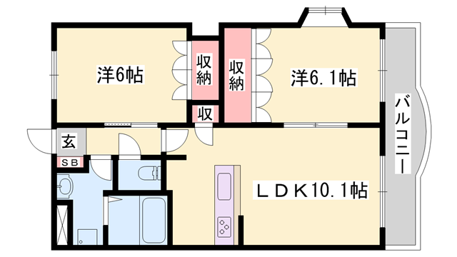 物件間取画像