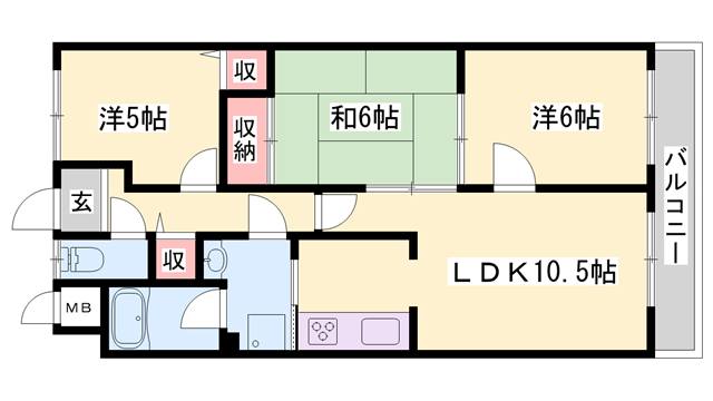 物件間取画像