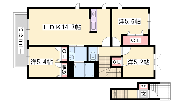 物件間取画像