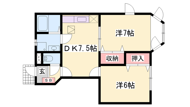 物件間取画像