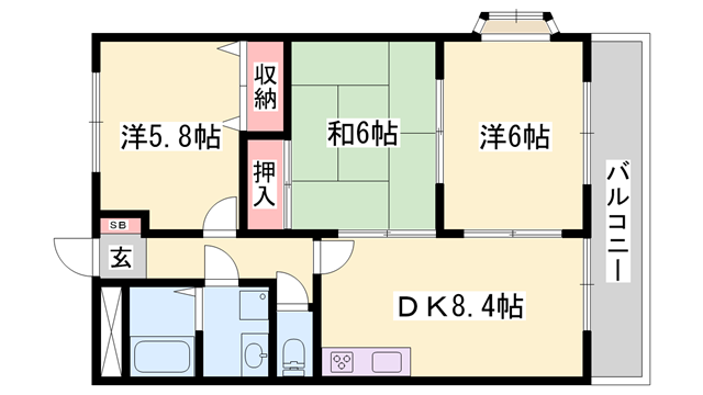 物件間取画像