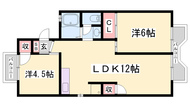 物件間取画像
