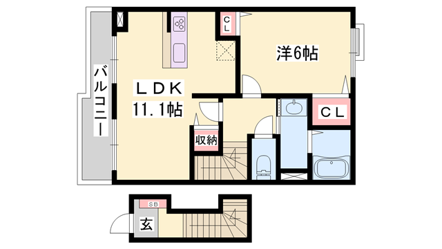 物件間取画像