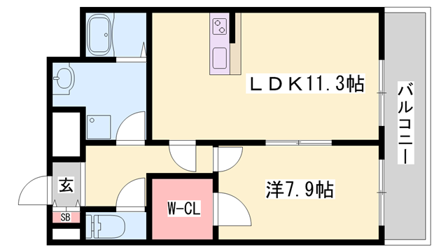 Capital．ｉ姫路の物件間取画像