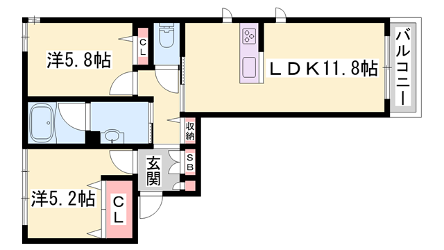 物件間取画像