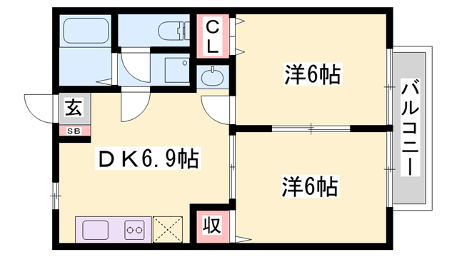 物件間取画像