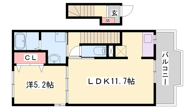 カプリBの物件間取画像