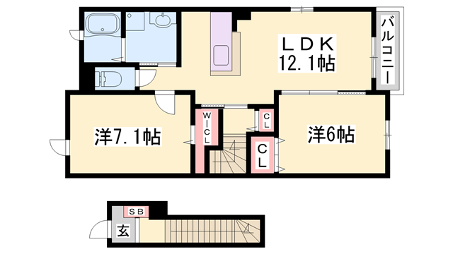 物件間取画像